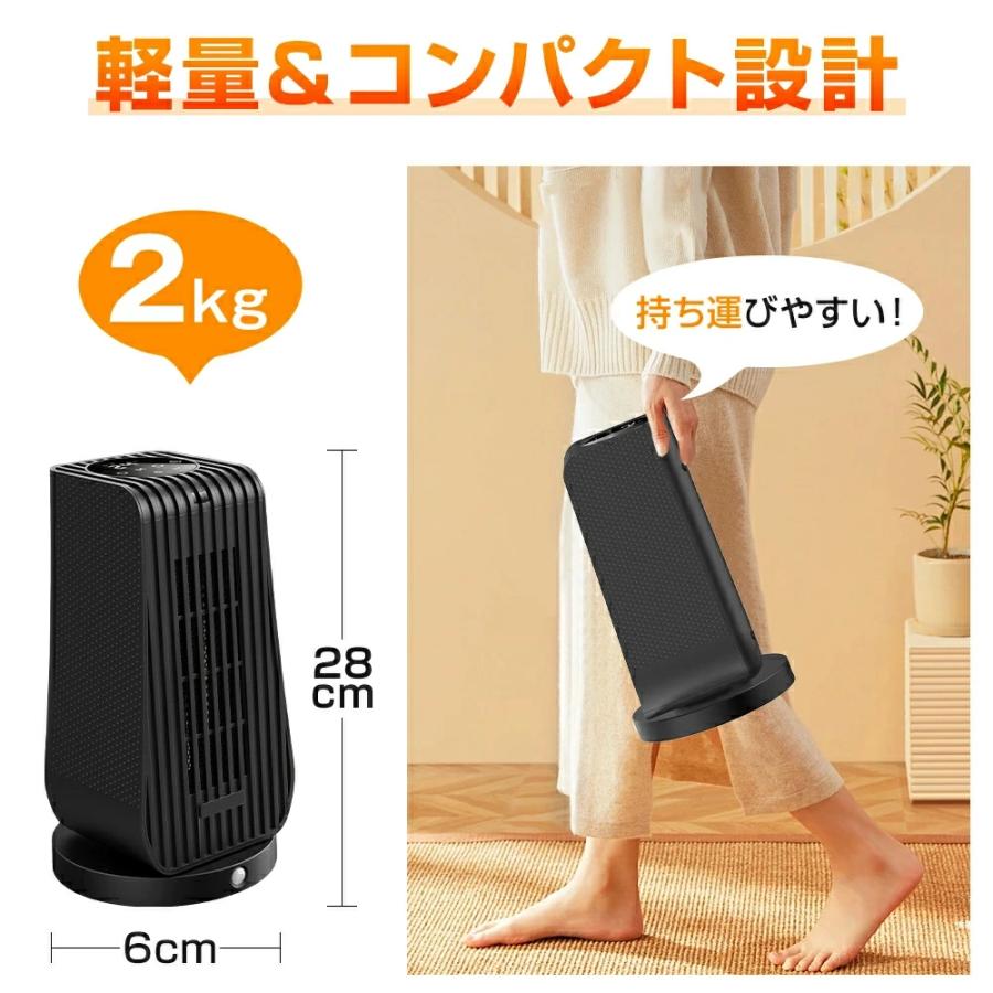 楽天市場】セラミックヒーター 扇風機 小型 強力 冷暖兼用 速暖 人感