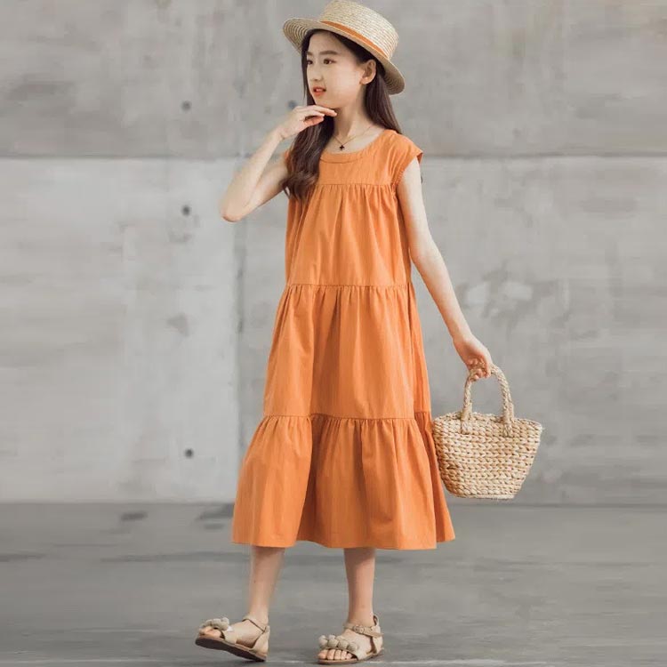 楽天市場】ワンピース ロングワンピース 女の子 フレアワンピース