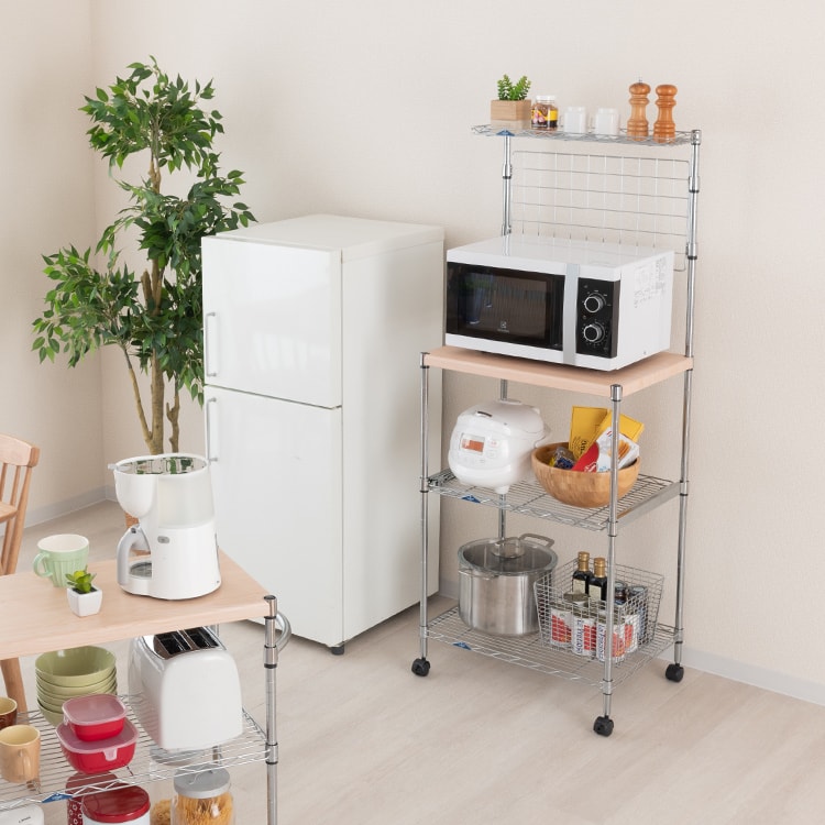 楽天市場】ルミナス フィール レンジ台 ラック キッチンラック