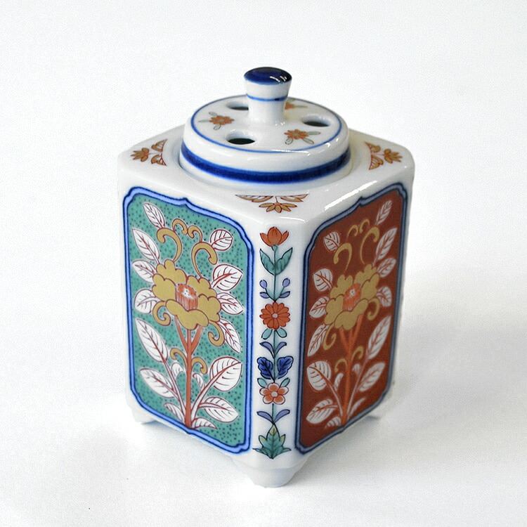 楽天市場】【日本香堂】四方木甲草花 有田焼【有田焼】【香炉】【九州