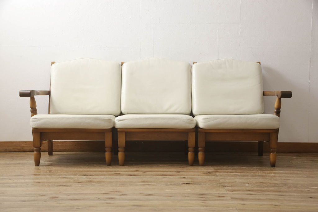 楽天市場】【中古】3人掛けソファ KOSUGA コスガ セパレート式 本革