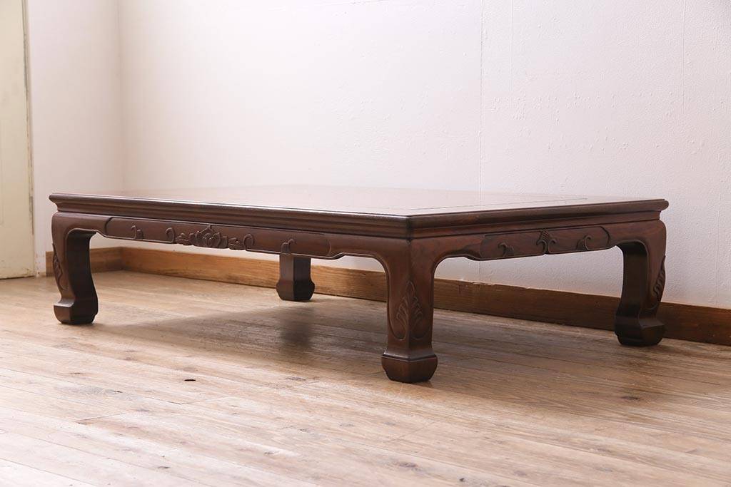 楽天市場】【中古】 座卓 唐木指物 紫檀 シタン 無垢材 漆塗り ロー