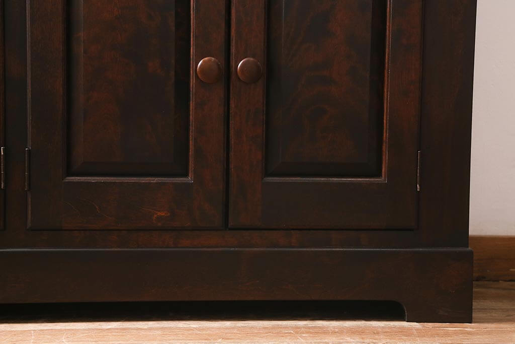 J716 松本民芸家具 食器棚 飾り棚 アンティーク家具 キャビネット 楽天