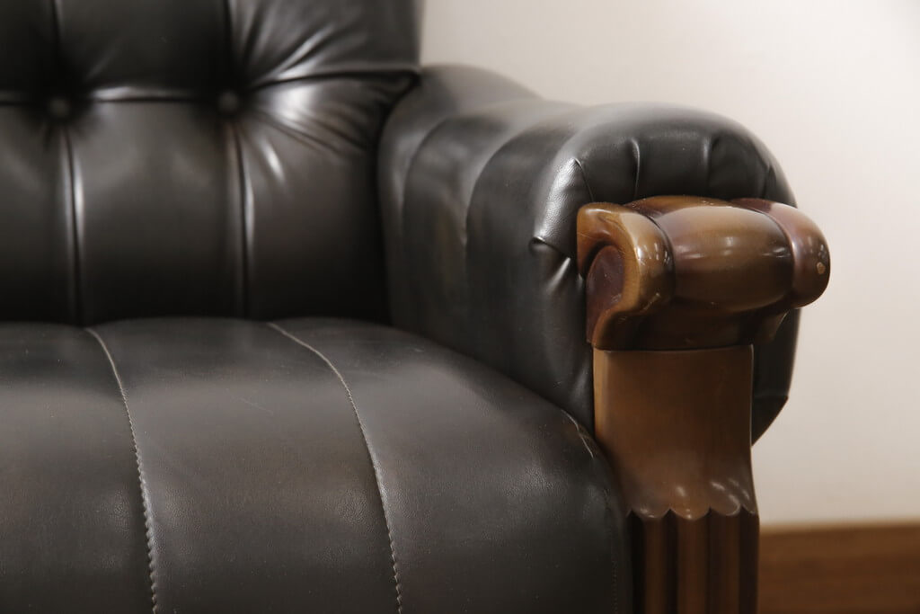 楽天市場】☆事前問合せ必須☆ 1人掛けソファ ビンテージカリモク 合皮