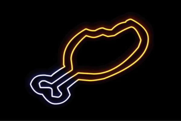 楽天市場】ネオン フライドチキンチキン ナゲット 食べ物 イラスト