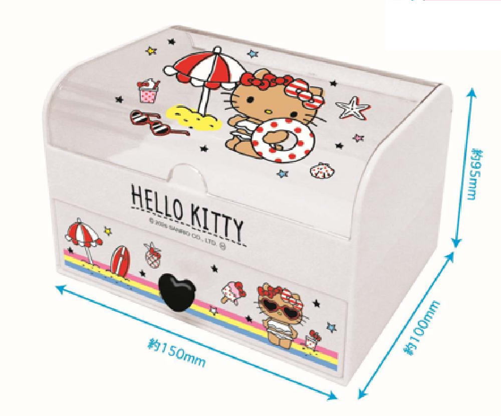 楽天市場】日焼けキティ（収納ボックス・ケース｜ジュエリー