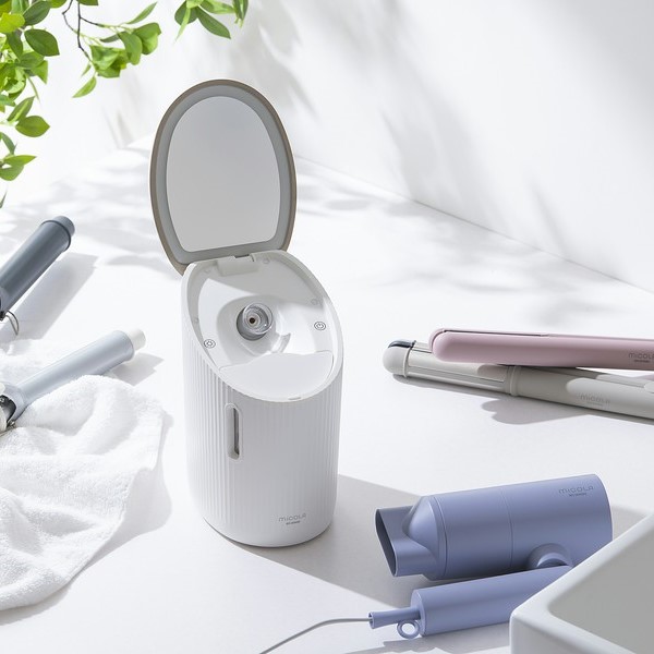 楽天市場】アイリスオーヤマ MiCOLA フェイススチーマー ホワイト FST