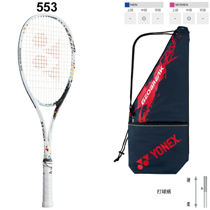 楽天市場】送料無料 ソフトテニスラケット ヨネックス YONEX ジオ