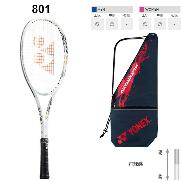 楽天市場】送料無料 ヨネックス YONEX ソフトテニスラケット GEOBREAK