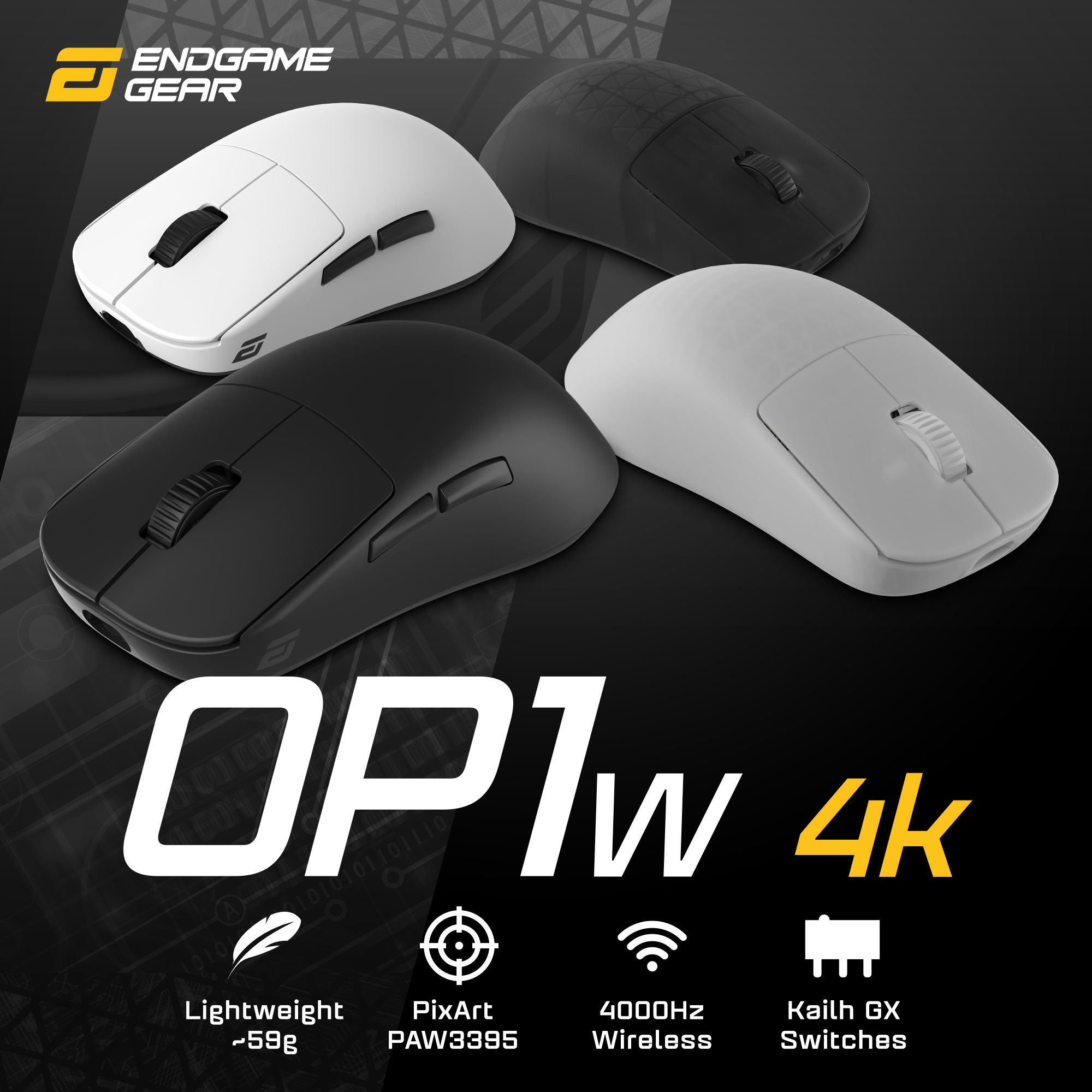 楽天市場】【正規販売店】Endgame Gear ゲーミングマウス 【OP1w 4K