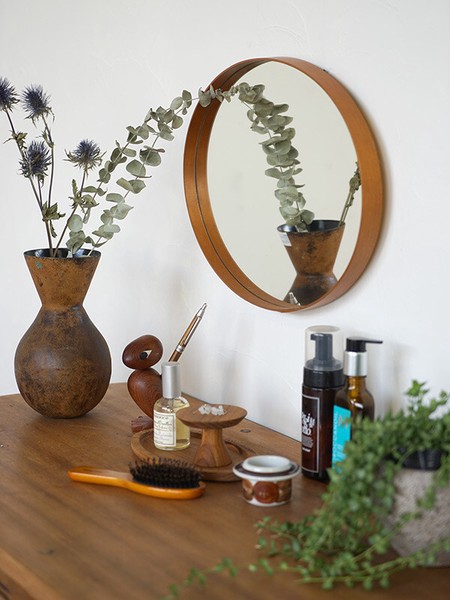 楽天市場】AXCIS シェーカーラウンドミラー320 鏡 お手洗い 玄関