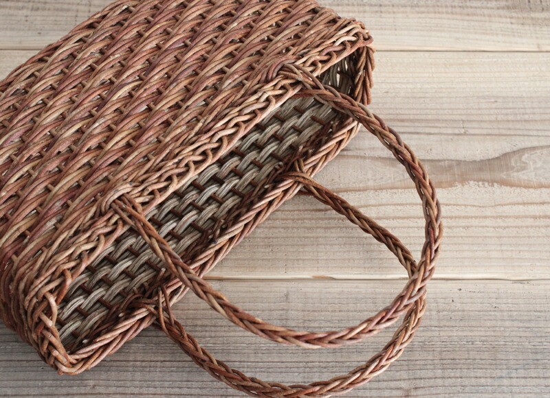 楽天市場】松野屋 あけび グニ手角型2本手 かごバッグ 青森県の 良質