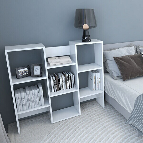 楽天市場】オープンラック 3段 本棚 白 ディスプレイラック 完成品 横