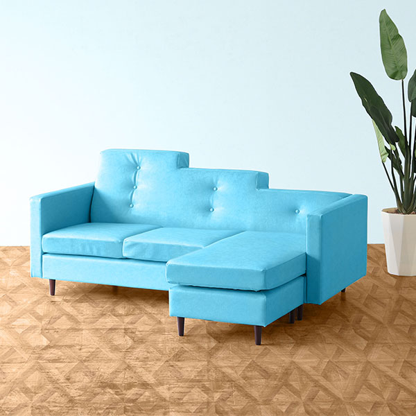 楽天市場】ソファ l字 グレー カウチソファー ソファー 3人掛け カウチ