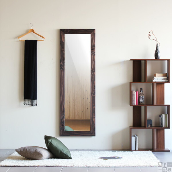 楽天市場】スタンドミラー 木枠 鏡 全身 大型 全身鏡 大きい ワイド