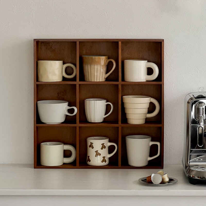楽天市場】予約販売5月中旬～5月下旬頃発送予定 天然木 カップシェルフ