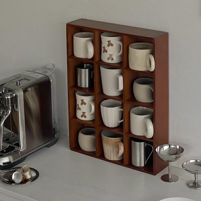楽天市場】予約販売4月下旬～5月上旬頃発送予定 天然木 カップシェルフ