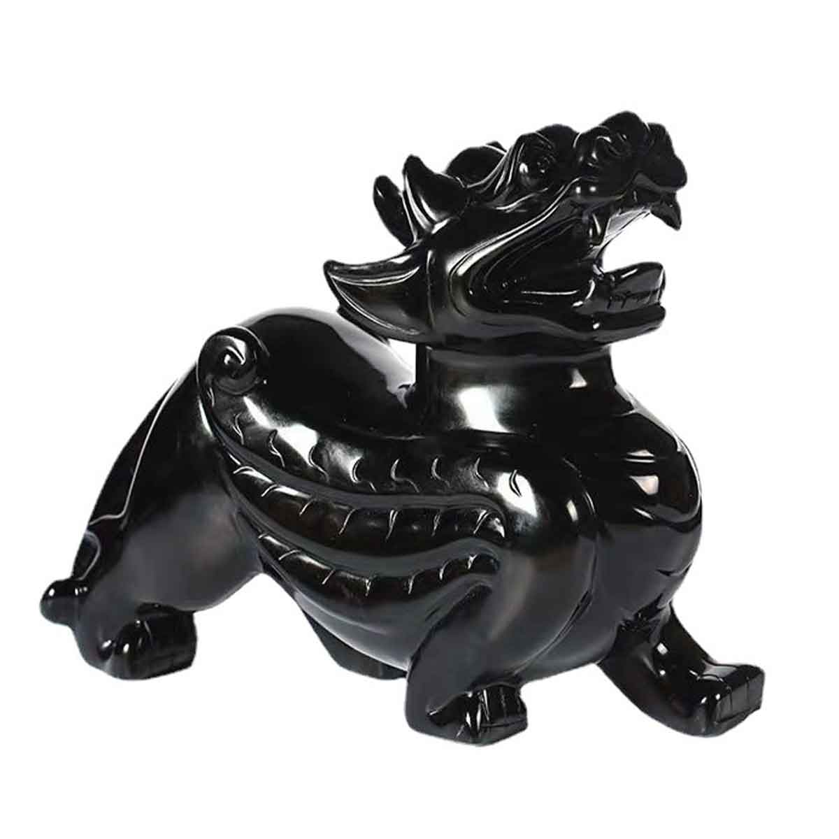 楽天市場】ヒキュウ 黒曜石 2体セット 翼 貔貅 ひきゅう 雌雄 風水