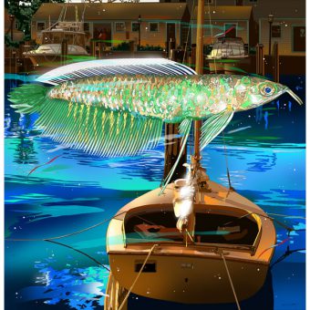 楽天市場】「キーボード フィッシュ」□鈴木英人 版画（額装版画