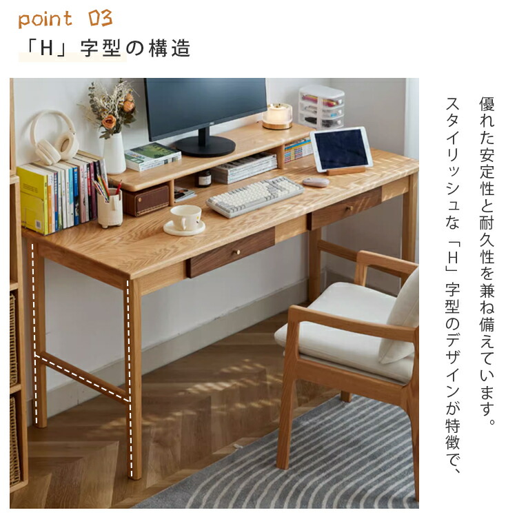 楽天市場】【☆限定10%クーポンあり！】デスク 学習机 収納 引き出し