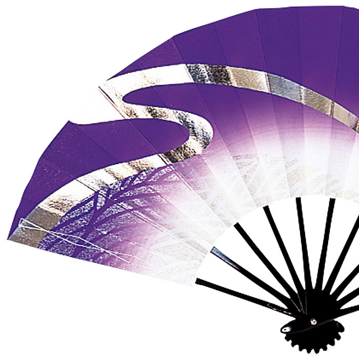 楽天市場】舞扇子 紫 ぼかし 流線 波 青海波 扇子箱付 日本製 日本舞踊
