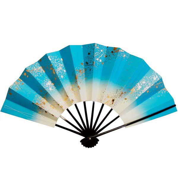 楽天市場】舞扇子 流水 青 黒塗り 日本製 日本舞踊 （g愛1206） 安い