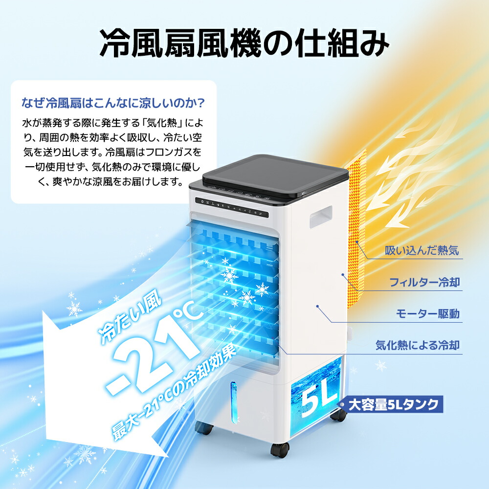 楽天市場】【クーポンで9,779円】 冷風機 小型 冷風扇 卓上 省エネ