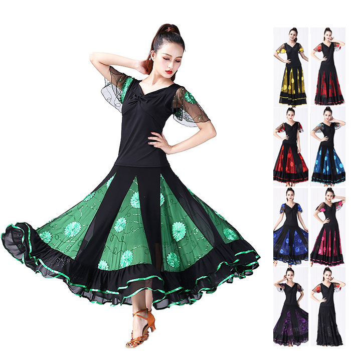 楽天市場】社交ダンス レディース ダンスウェア 2点セット トップス