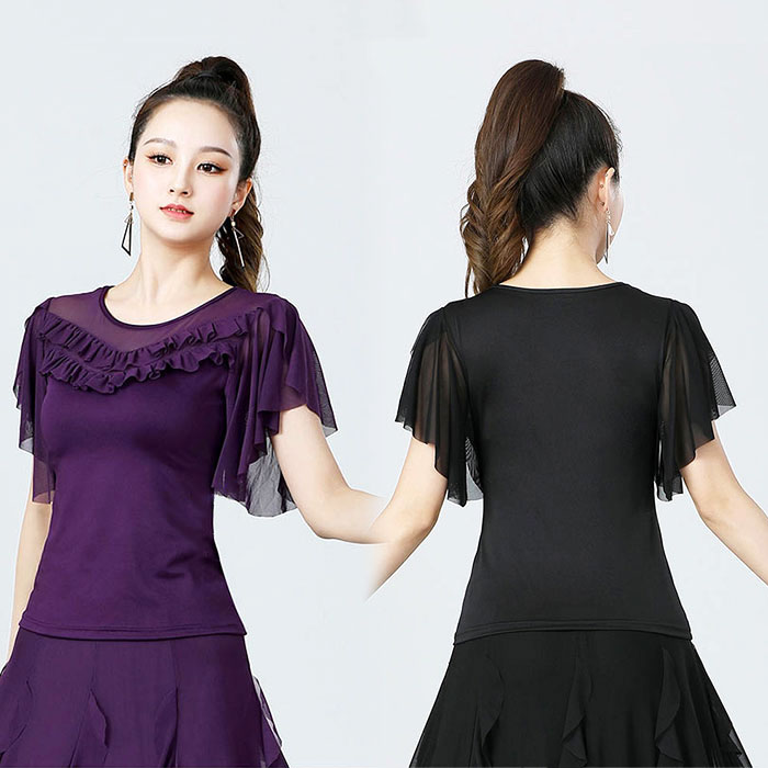 楽天市場】ダンストップス レディース ラテンダンス 社交ダンス モダン