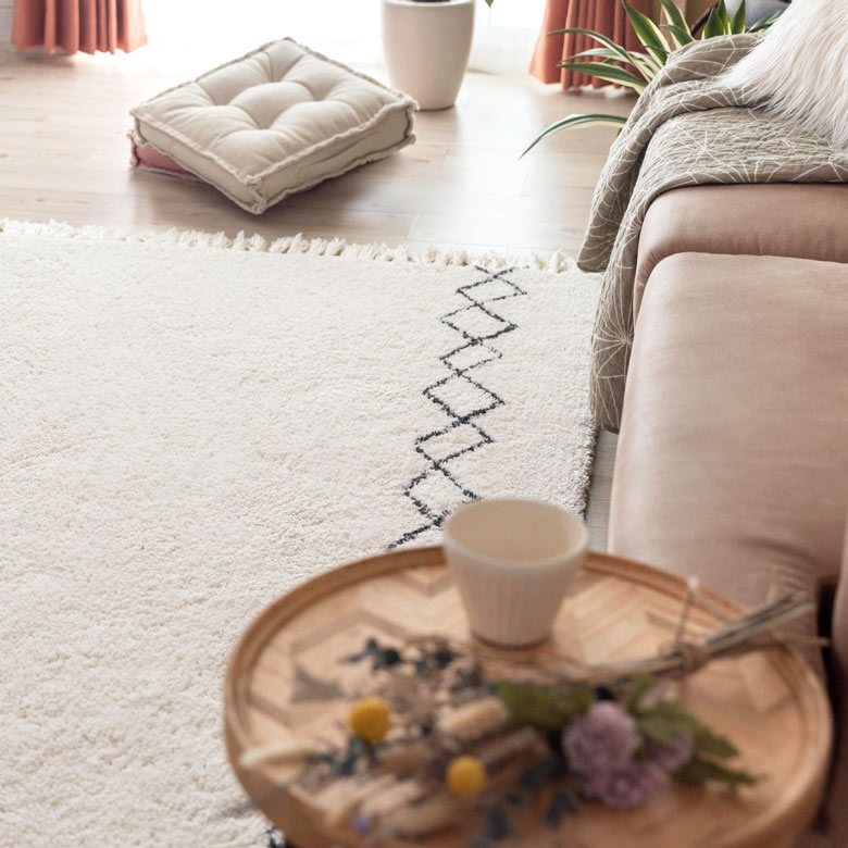 楽天市場】ラグ ラグマット 185×185cm ベニオワレン風 ベニワレン 風