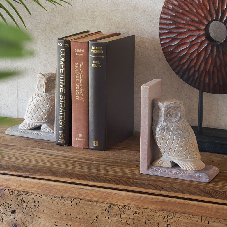 楽天市場】ブックエンド ストーン 天然石 本立て ブックスタンド 約 W