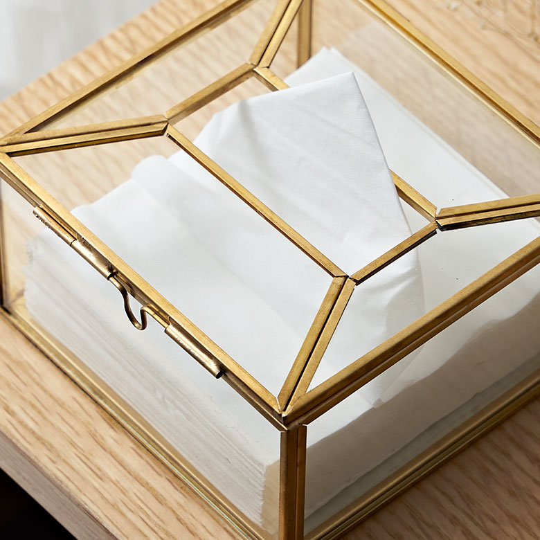 楽天市場】ティッシュケース ティッシュボックス ハーフ サイズ ガラス