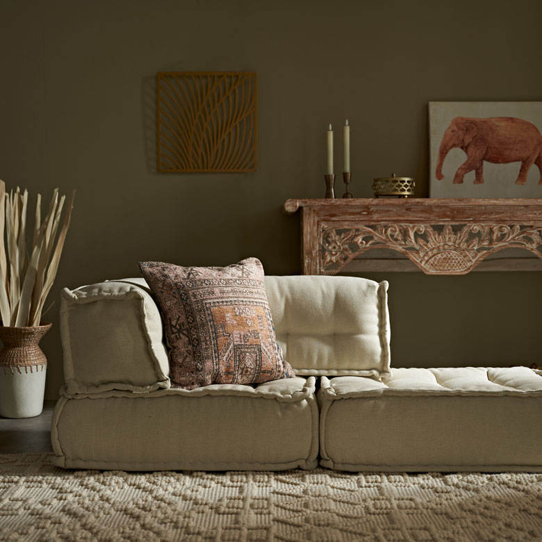 楽天市場】クッションカバー オールドキリム風 正方形 四角 約 W 45cm