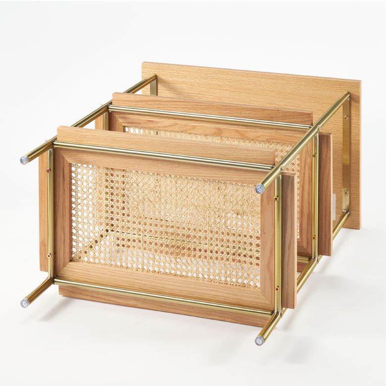 楽天市場】シェルフ 3段 オープンシェルフ ラック 収納棚 棚 ラタン 籐