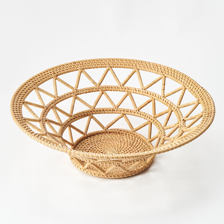 楽天市場】【SALE期間限定10%OFF】 バスケット かご 円形 丸 ラタン 籐