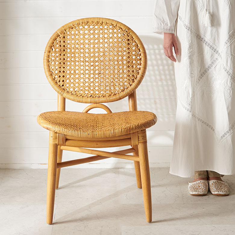 楽天市場】ラタンチェア ダイニング チェア ナチュラル ダイニング