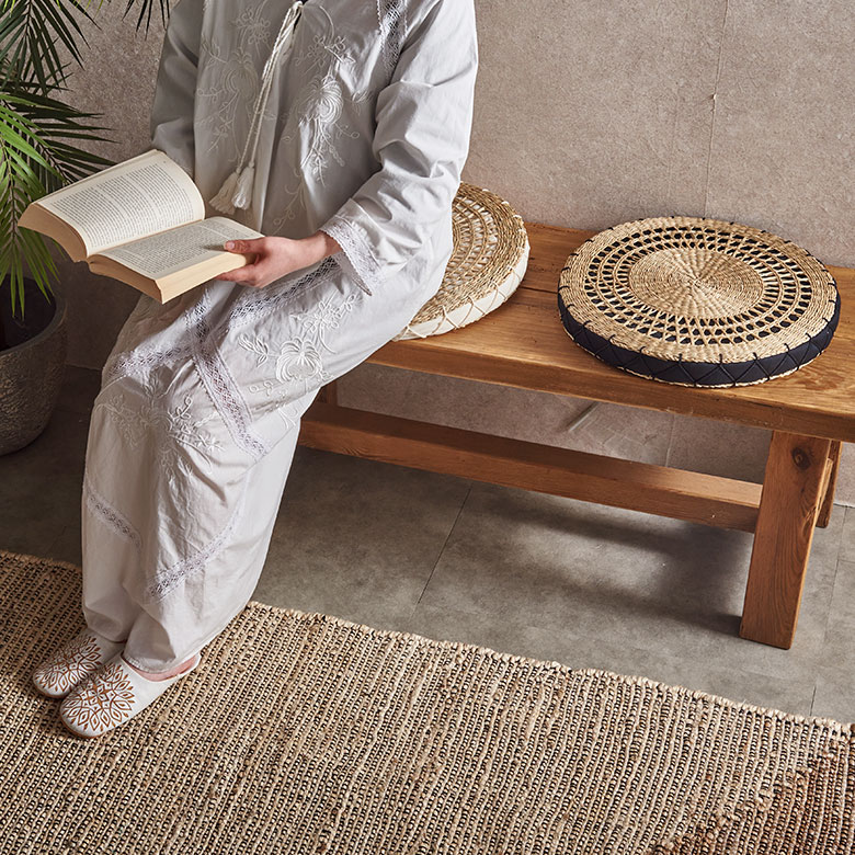 楽天市場】座布団 クッション 丸 チェアパッド 40cm 円形 シーグラス