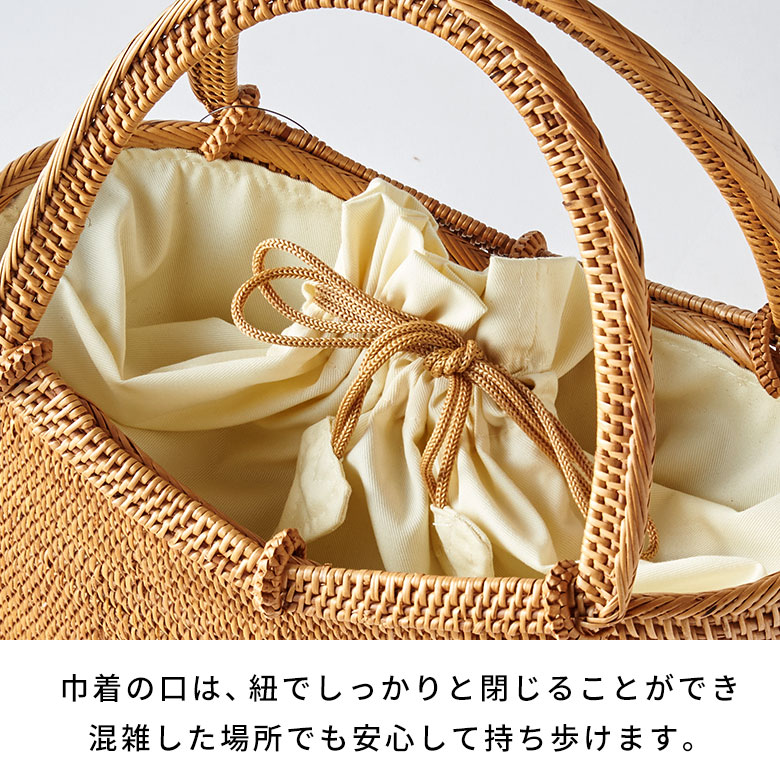 楽天市場】かごバッグ 大人 おしゃれ バリ島 アタバッグ 高級 巾着付き