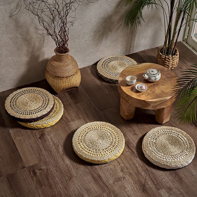 楽天市場】座布団 クッション 丸 チェアパッド 40cm 円形 シーグラス