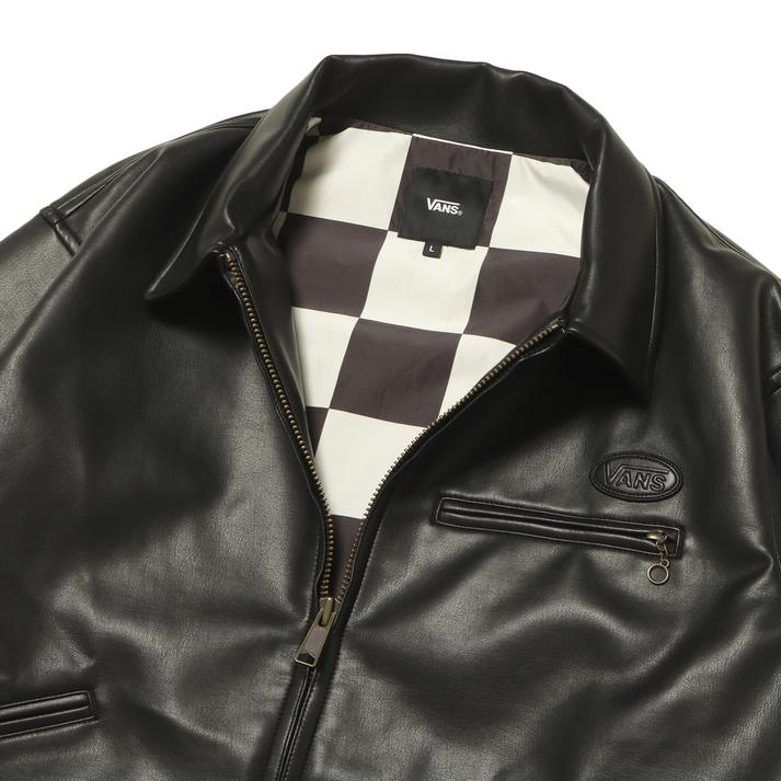 楽天市場】【VANS】 ヴァンズ M Fake Leather Jacket ジャケット