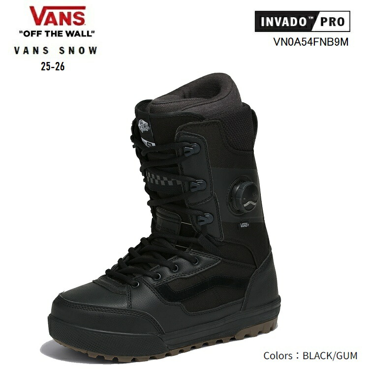 楽天市場】 VANS SNOW 25-26 INVADO PRO インバードプロ カラー:BLACK