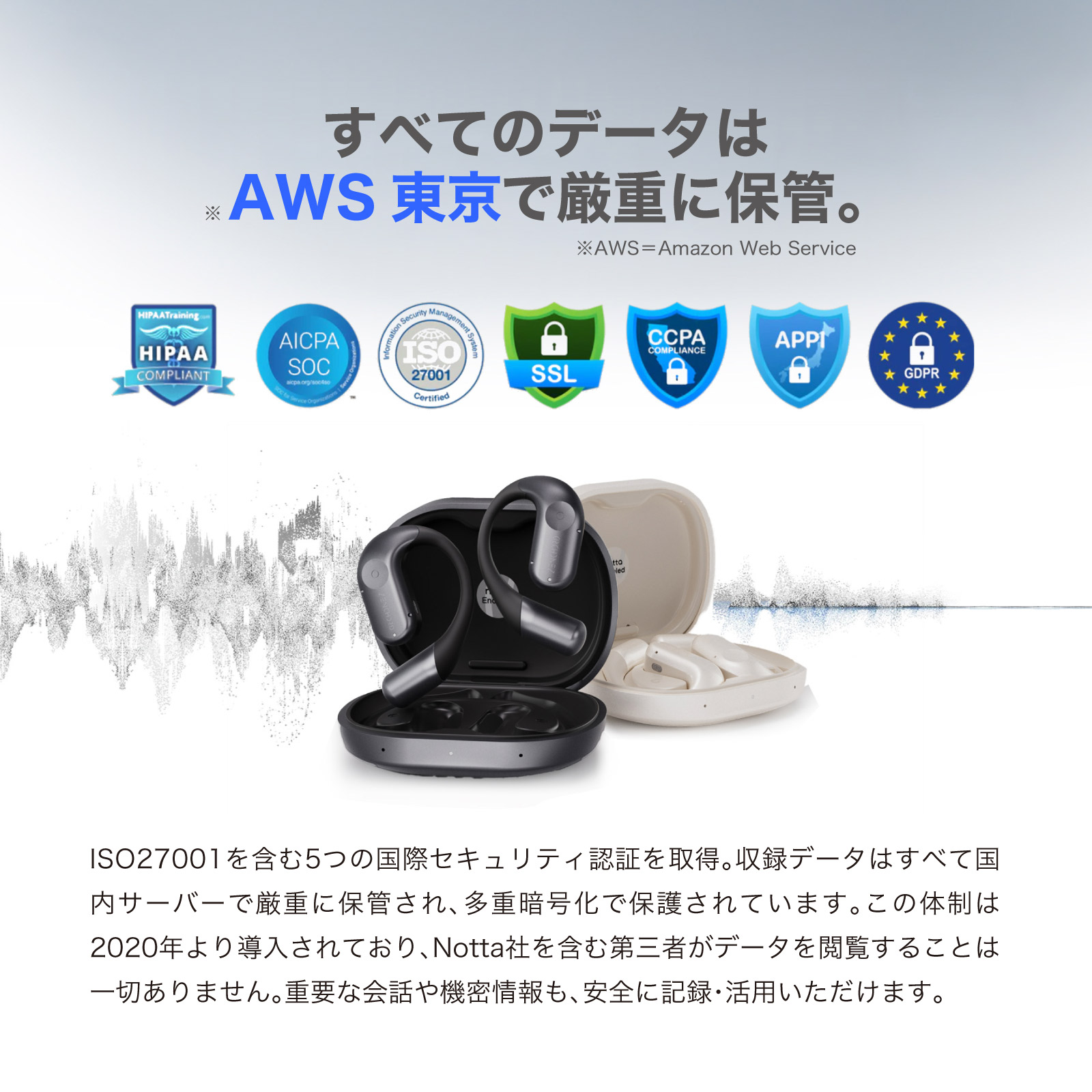 楽天市場】AI 議事録 イヤホン Zenchord1 ゼンコード × Notta 連携