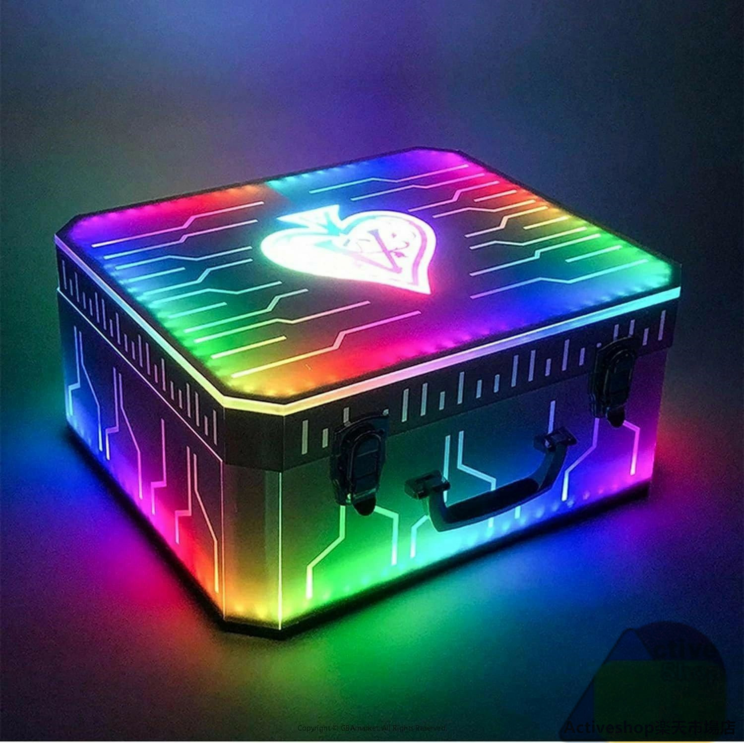 楽天市場】LED発光酒棚 シャンパン展示箱 アクリル酒箱 カラフルな光る