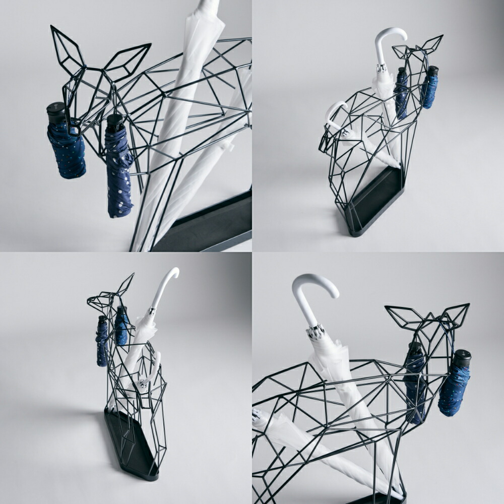 楽天市場】《全2色》シカの傘立て 鹿 シャドーワイヤー UMBRELLA STAND