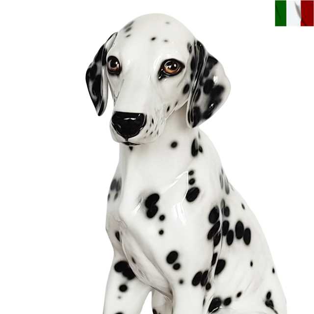 楽天市場】ダルメシアン 置物 犬 陶器 クラシック イタリア インテリア