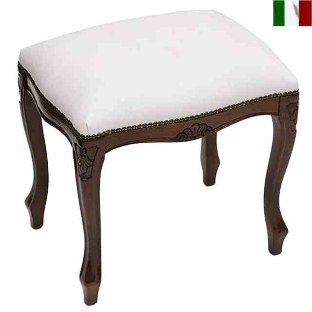 楽天市場】フットスツール アンティーク テイスト 白 猫脚 イタリア製