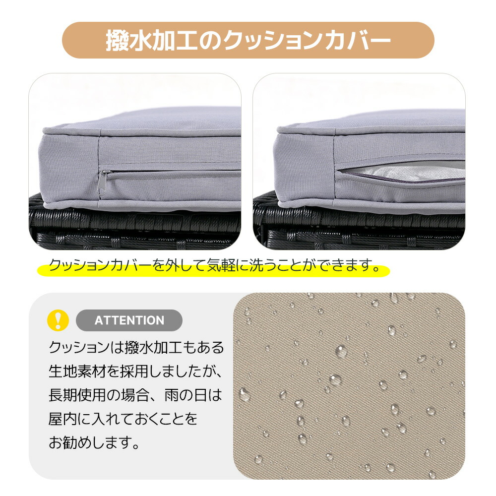 楽天市場】【SS限定価格販売中！】ガーデンファニチャー 4点 収納付き