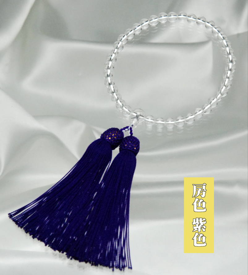 楽天市場】数珠 女性用数珠 念珠 女性用 水晶 数珠袋付 本水晶 7ミリ玉