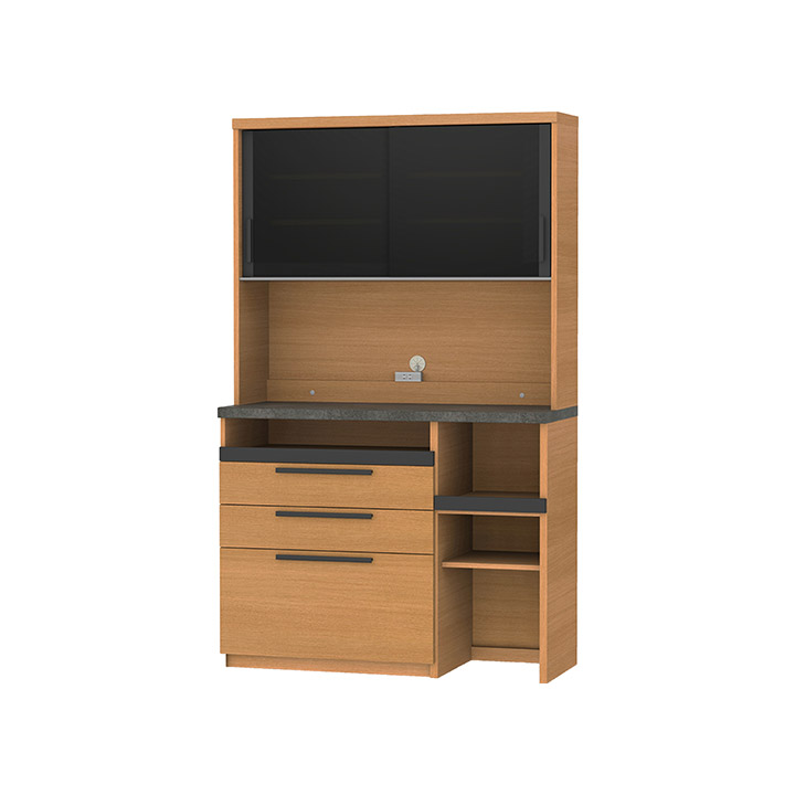 楽天市場】パモウナ 食器棚 幅120cm 奥行50cm 高さ198cm SY 完成品 棚