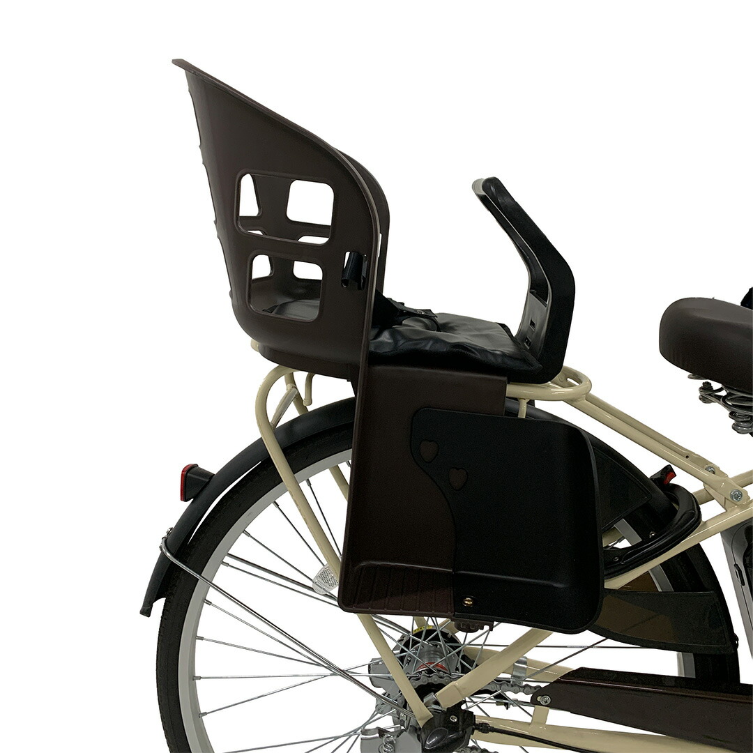 楽天市場】松洋 樹脂後ろ同乗器 KN-70RP ダークブラウン 自転車